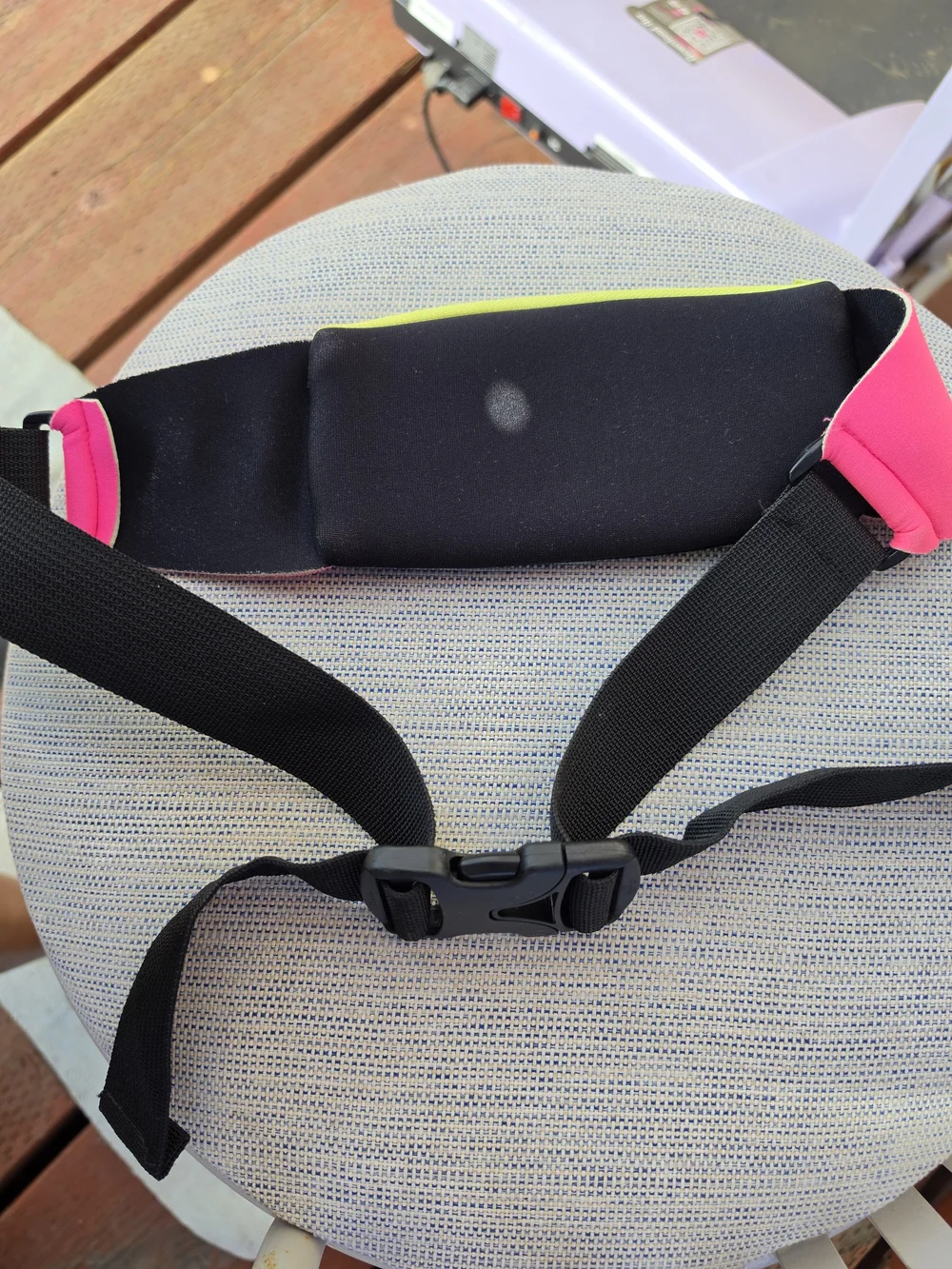 Nathan Neon Pink & Yellow Reflective Waist Pack